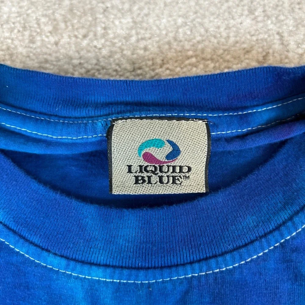 Pink Floyd Pulse Liquid Blue Tie Dye Graphic T-Shirt Blue Men's XL 2005 Rock Tee